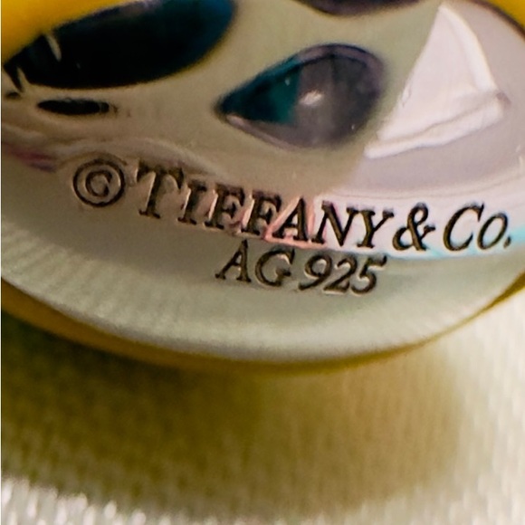 ♥️Tiffany Silver Enamel Yellow Duck Charm♥️ - Picture 5 of 7